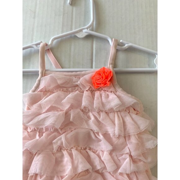 Carters GIrls Infant Baby Size 9 months 1 Piece Bathing Swimsuit suit Pink Ruffl - Picture 4 of 4